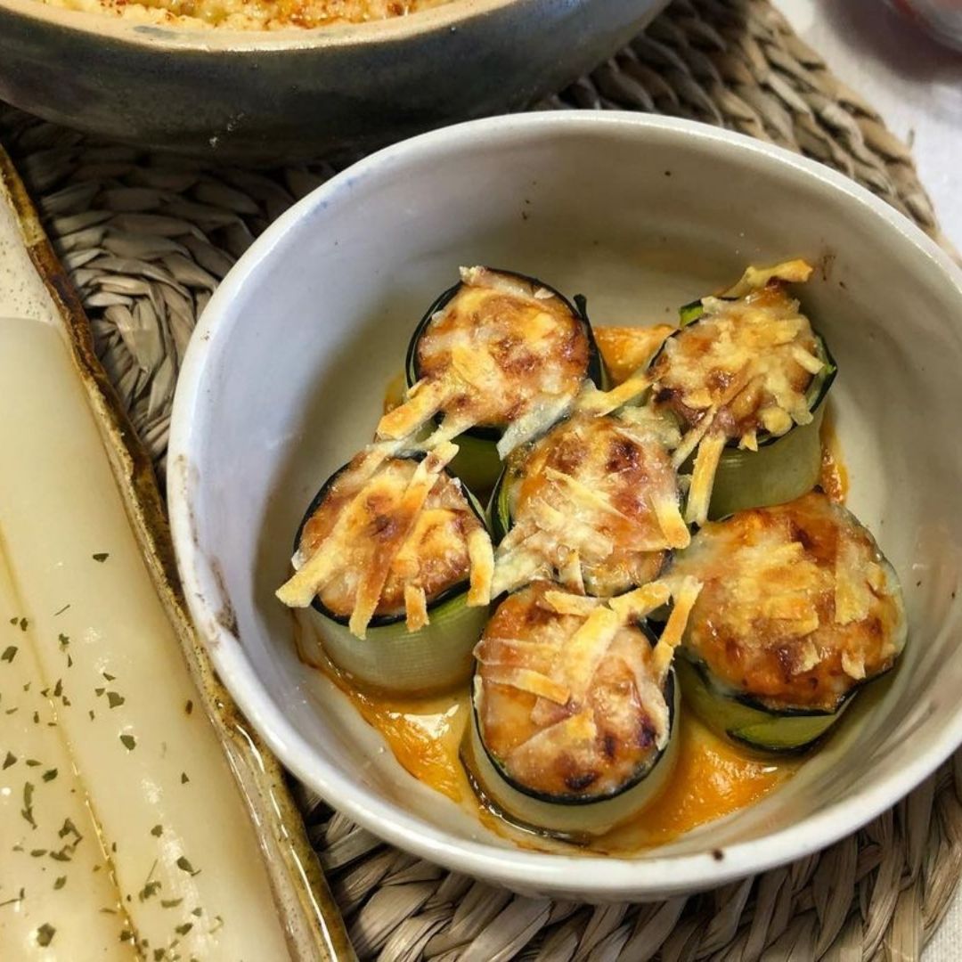 ROLLITOS DE CALABACÍN CON VERDURAS